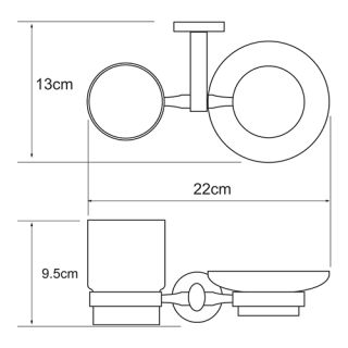 Wasserkraft Rhein K-6226 Держатель стакана и мыльницы